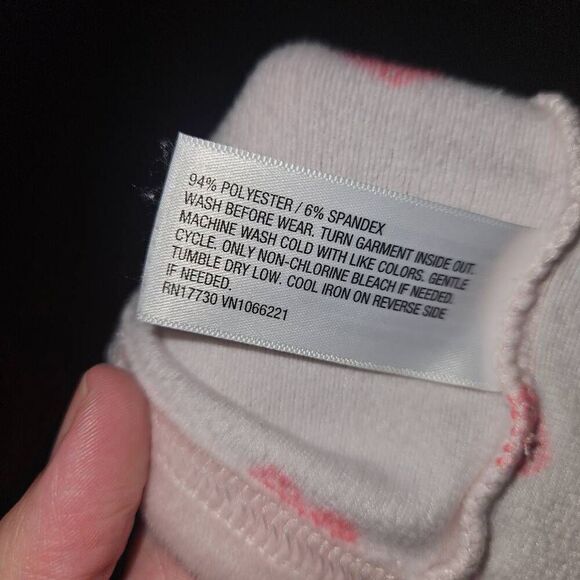 5 For $25 Cat & Jack Pink and Red Heart Fleece Pajamas Baby Size 18 Months - Picture 3 of 3